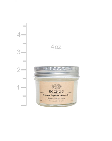 Holiday Eggnog soy candle, 4 oz
