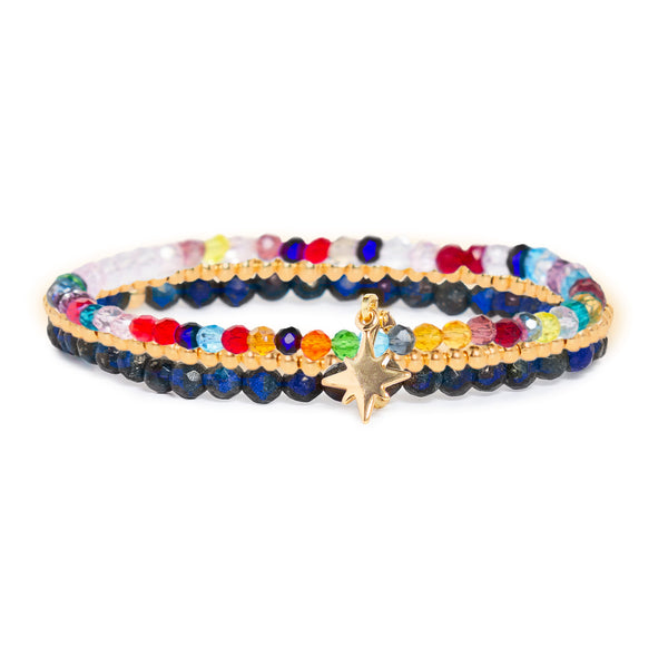 Celestial North Star Bracelet for Woman - Three Stackable Bracelets for Woman - Symbol of Guidance and Protection