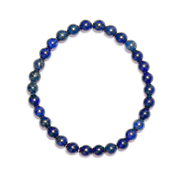 Lapis Lazuli Stretch Bracelet for Men and Woman - The stone of Truth and Loyalty