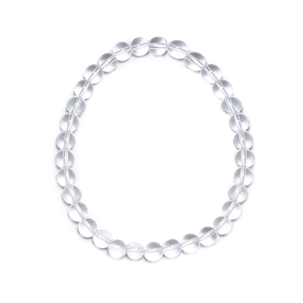 Natural Clear Crystal Stretch Bracelet for Woman - The Stone of the Life Force