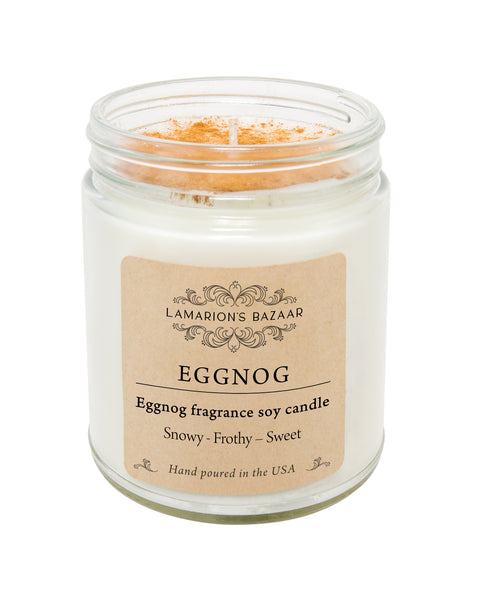 Holiday Eggnog soy candle, 8 oz