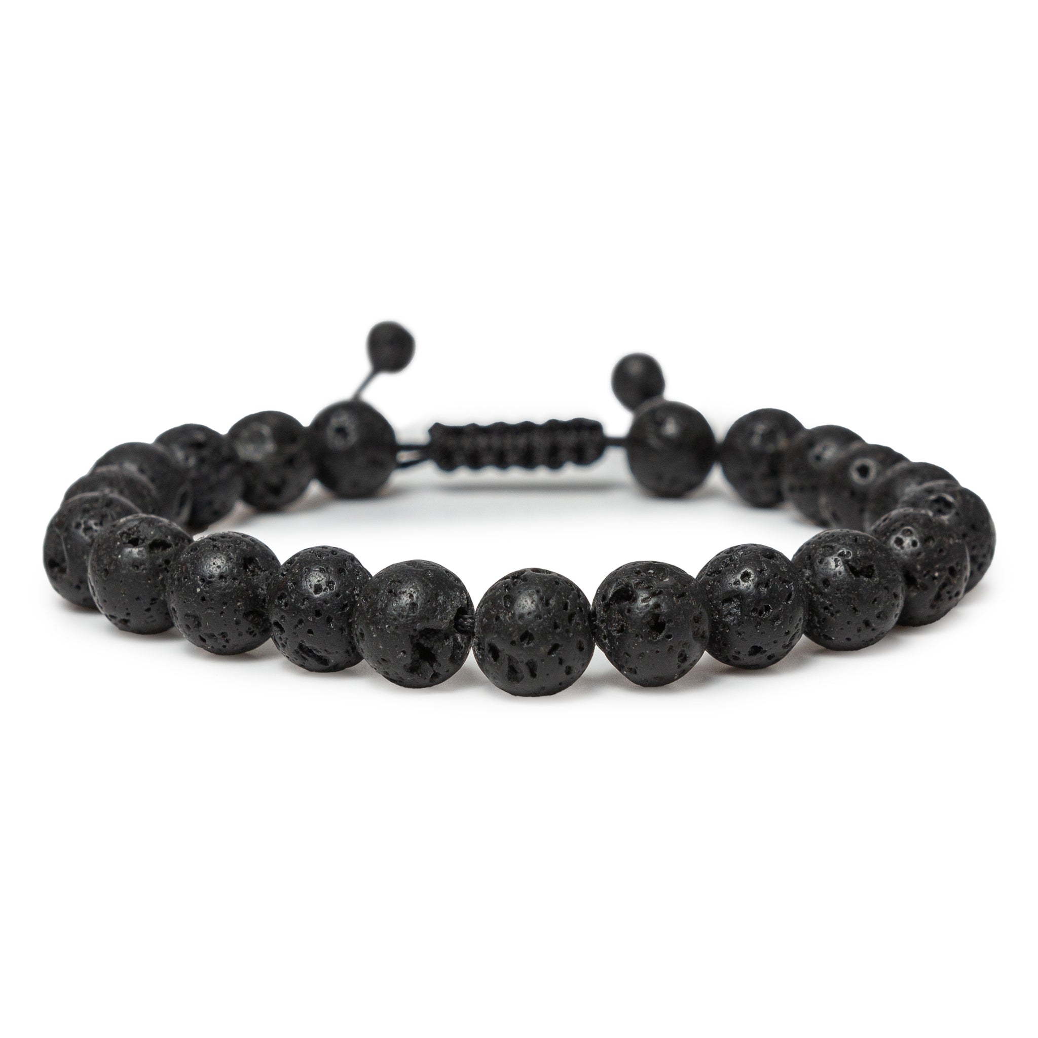 Natural Lava Adjustable Bracelet for Men and Woman - The Stone of protection